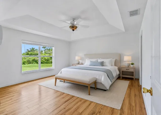 Primary Bedroom Virtually staged