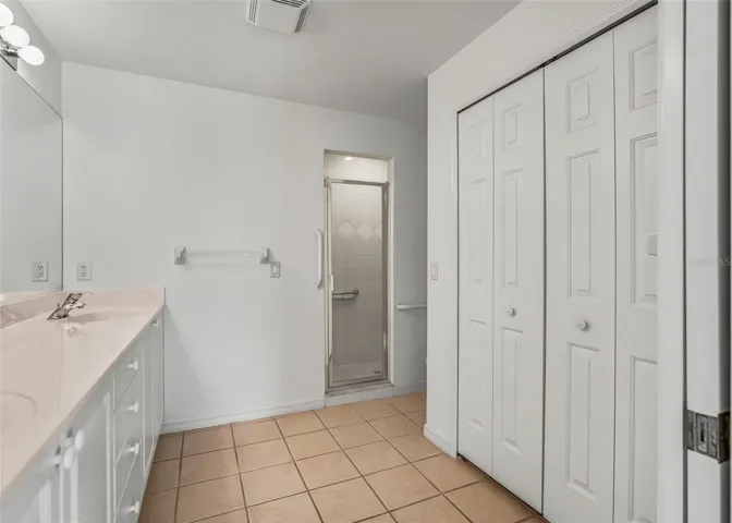 Primary bath with shower
