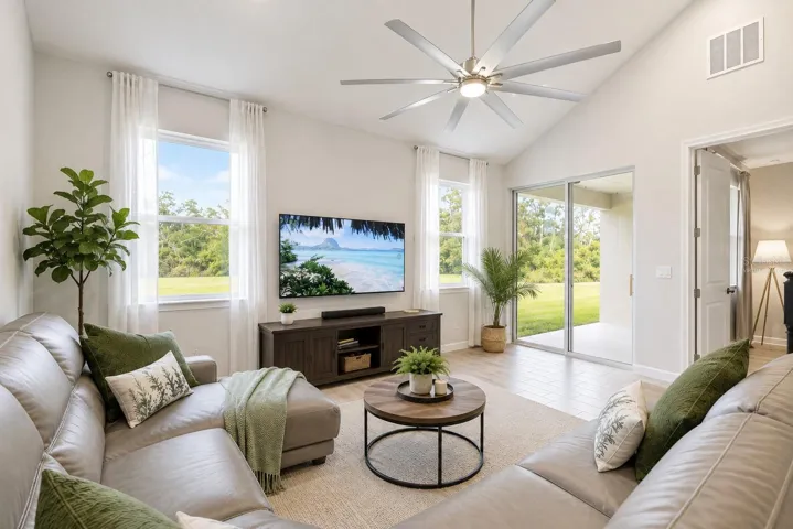 MASTER BEDROOM ENTRY TO THE RIGHTvirtually staged