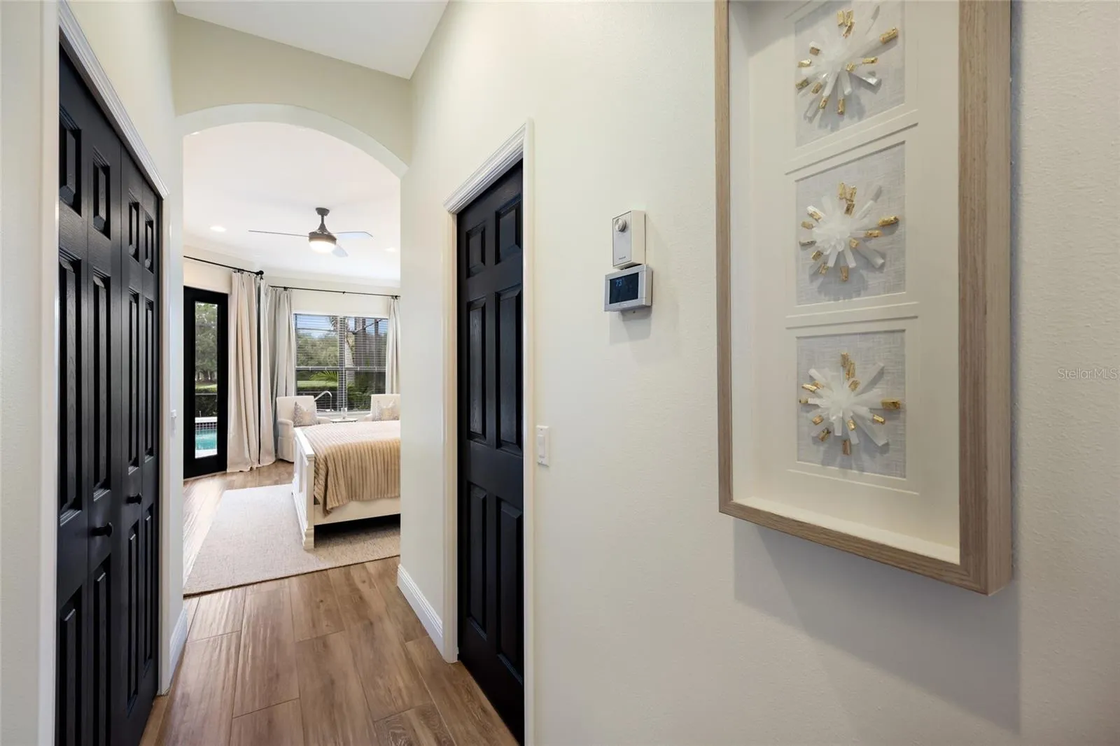 Entry hall to primary suite