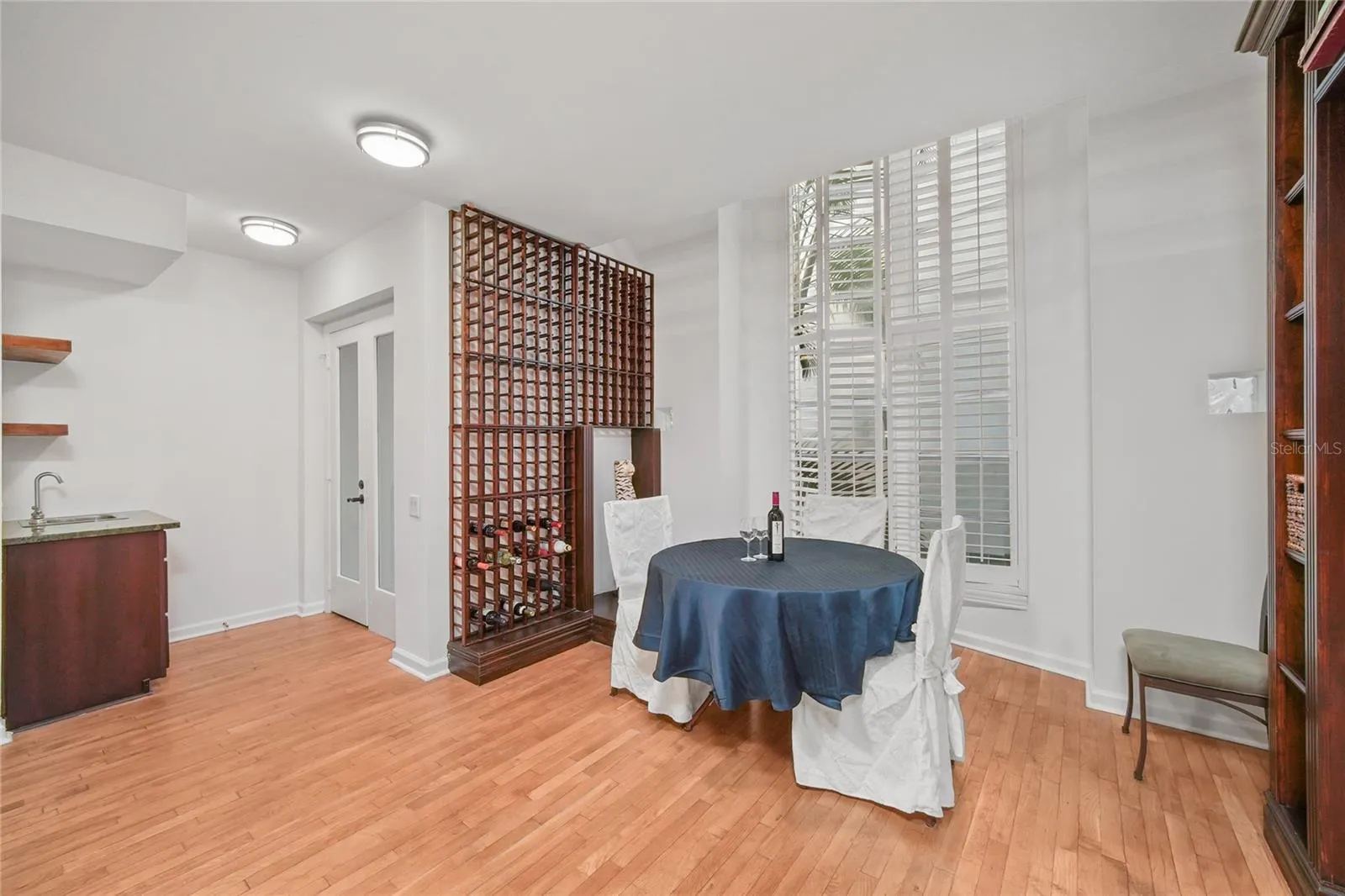 Wet Bar and wine rack