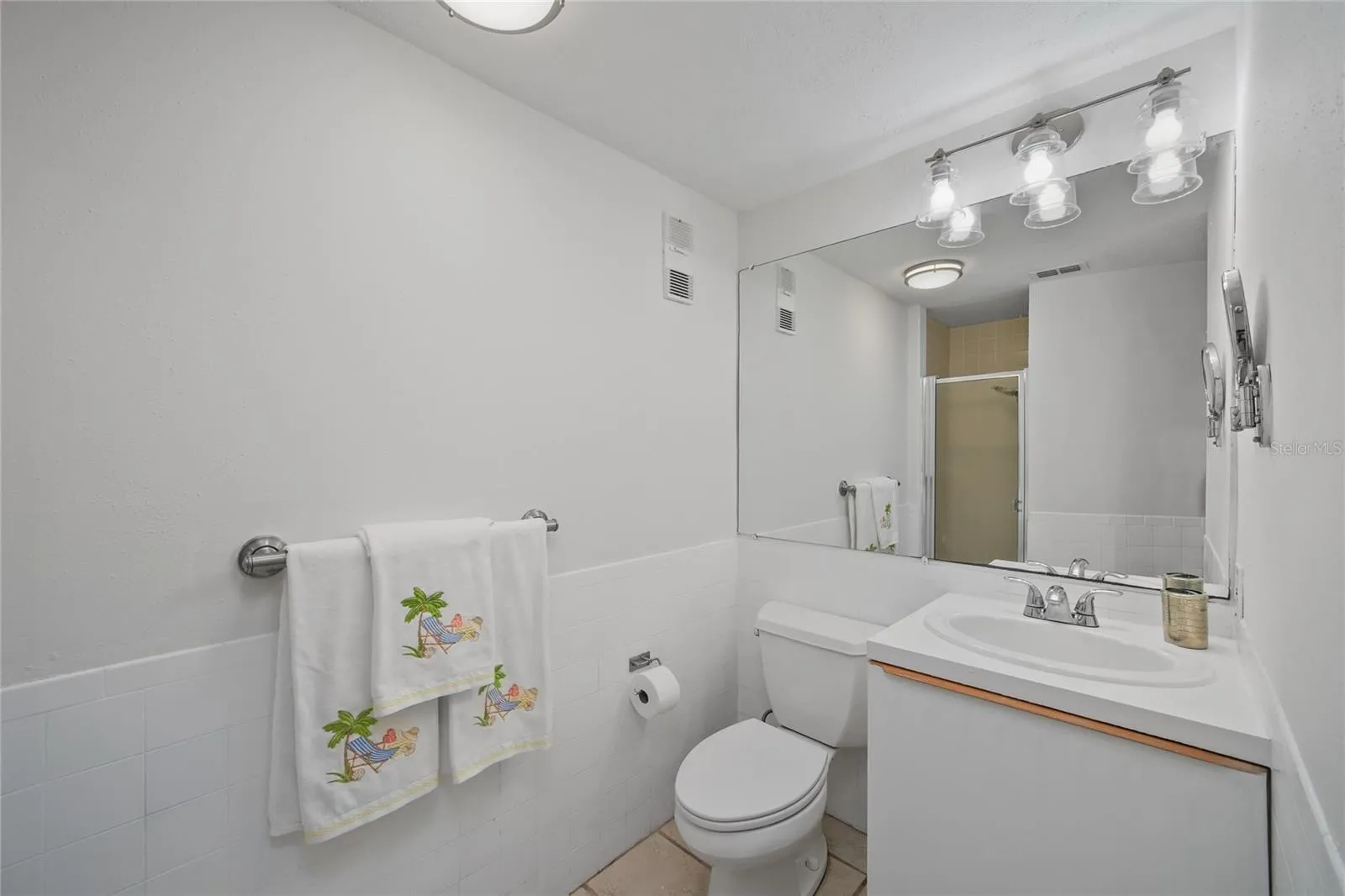 First floor guest bath ensuite with walk in shower