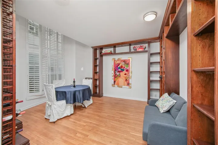 First floor den/family room with built-ins