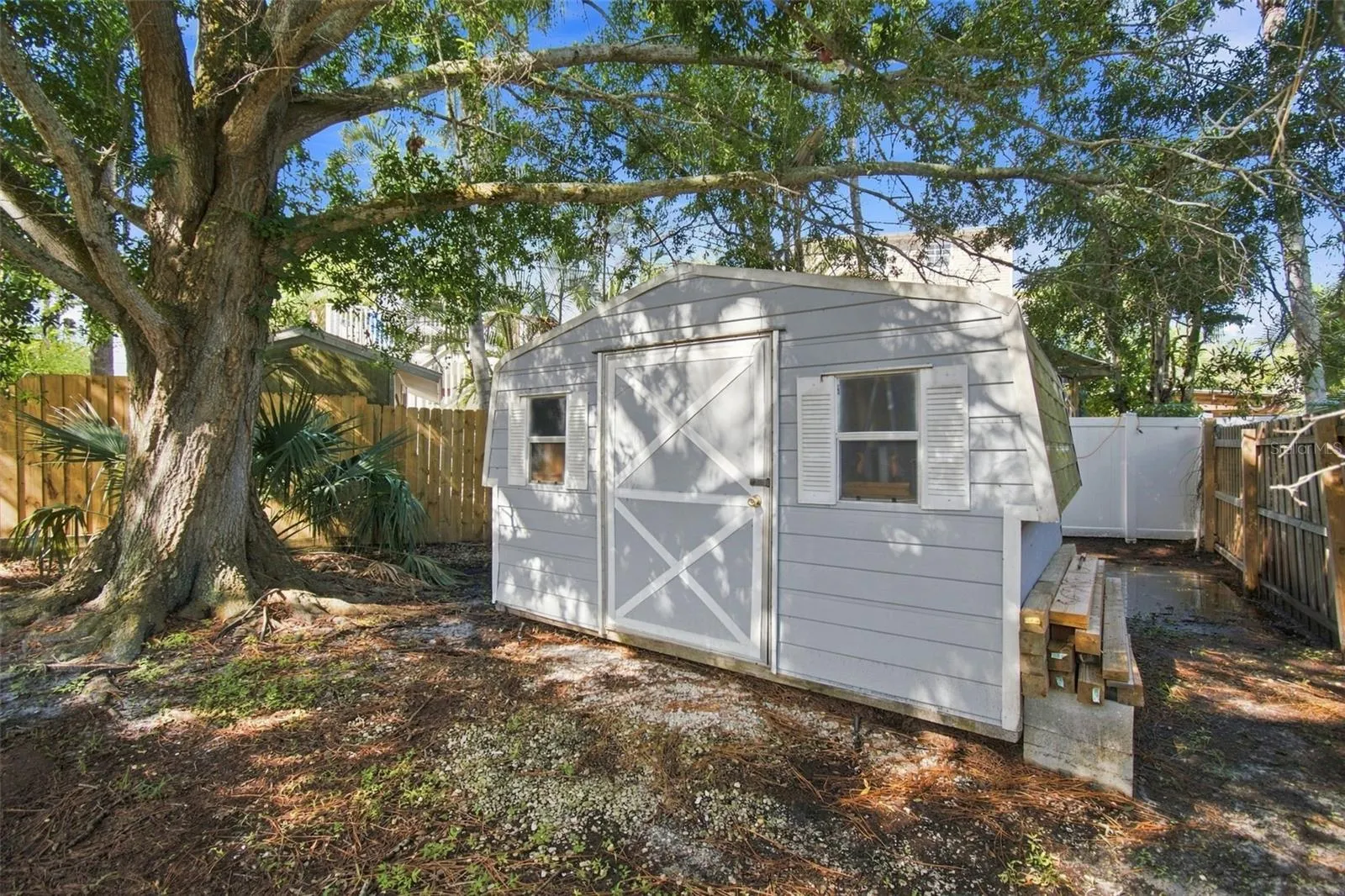 Shed in back yard