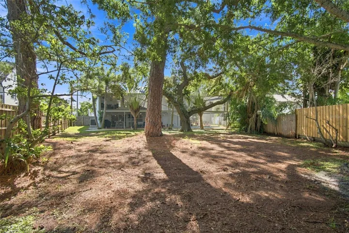 Spacious backyard