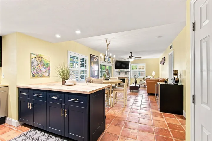 Downstairs Kitchen and Dining/living area