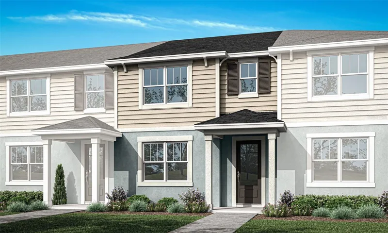 Gardenia Reserve - Catalina I Floorplan - Coastal Elevation - Architect's Rendering