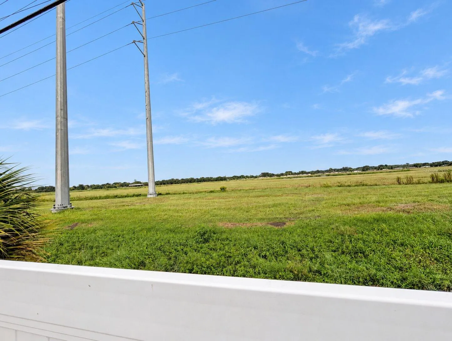 The land behind the house