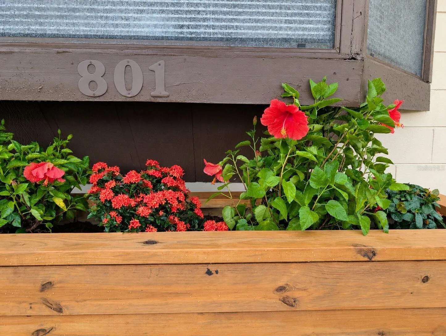 Beautiful handmade flower box welcomes you!