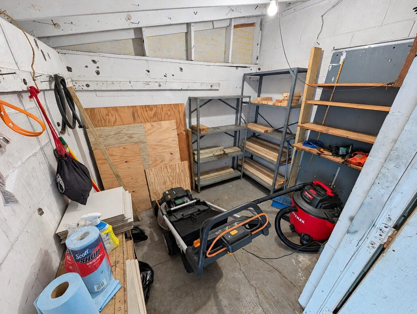 Attached storage room