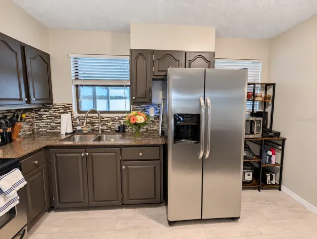 Refrigerator included.
