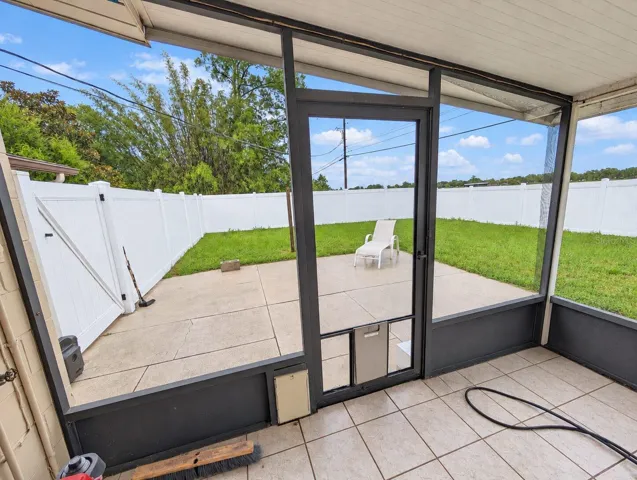 Doggie doors are a bonus and there is a sliding glass door panel with a dog door as well so your pup can enjoy their backyard while you work.