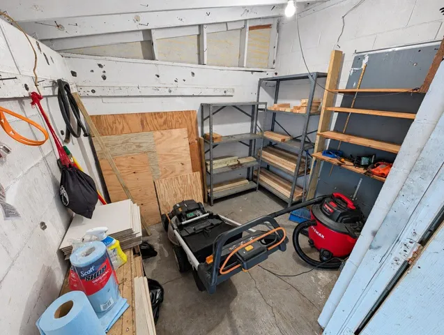 Attached storage room