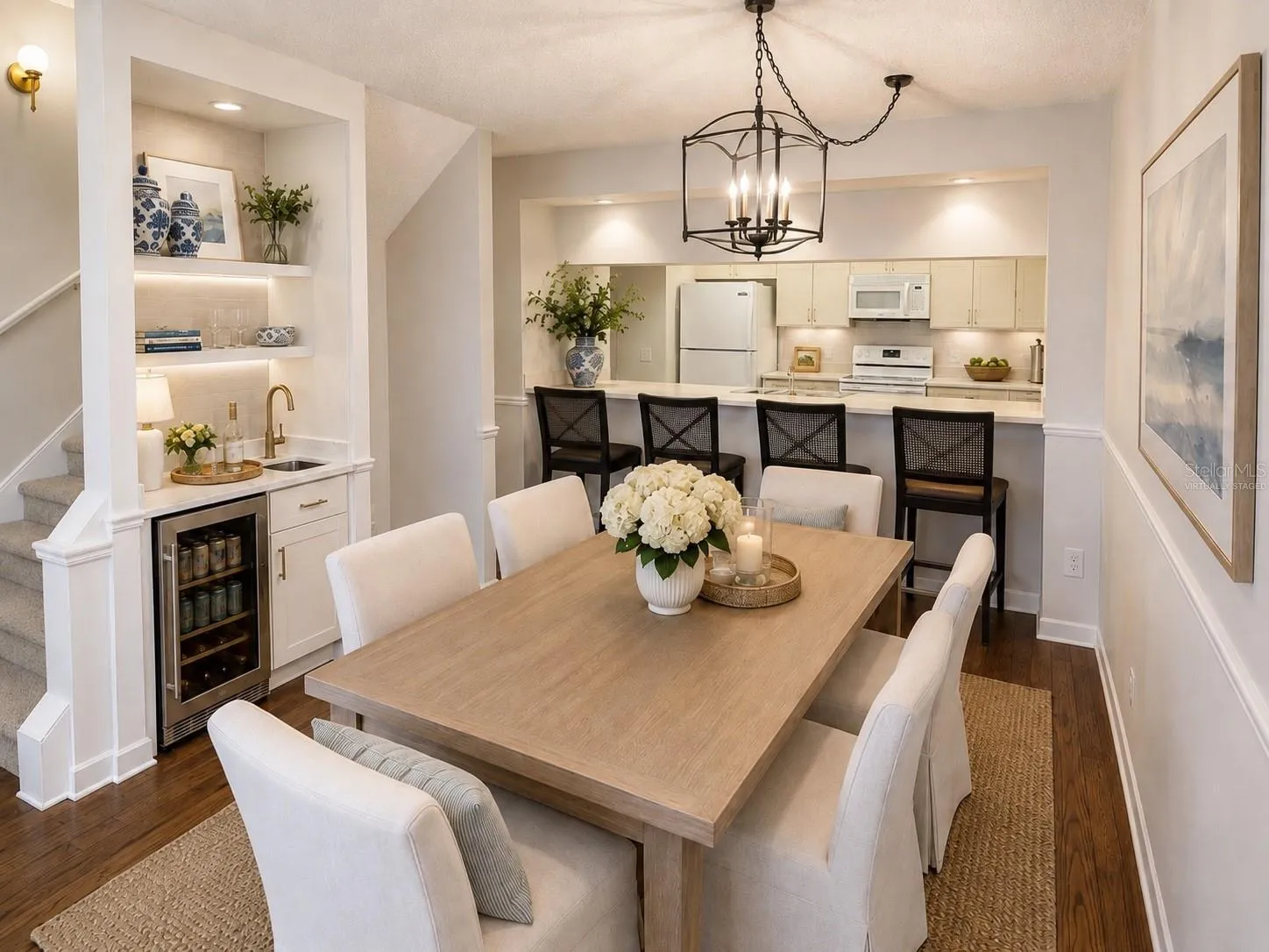 Virtually Staged Dining Room