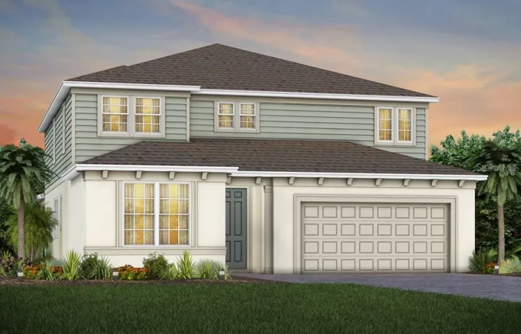 Exterior Design. Artistic rendering for this new construction home. Pictures are for illustrative purposes only. Elevations, colors and options may vary.
