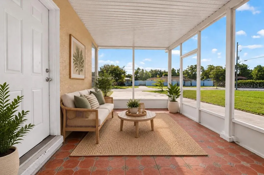 virtually staged patio