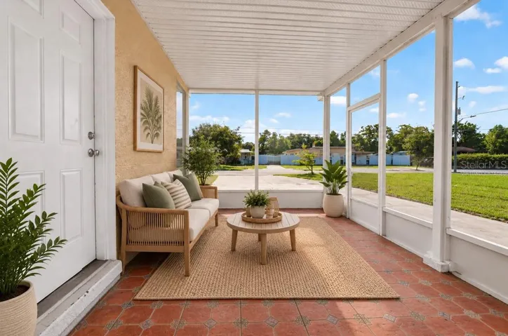 virtually staged patio