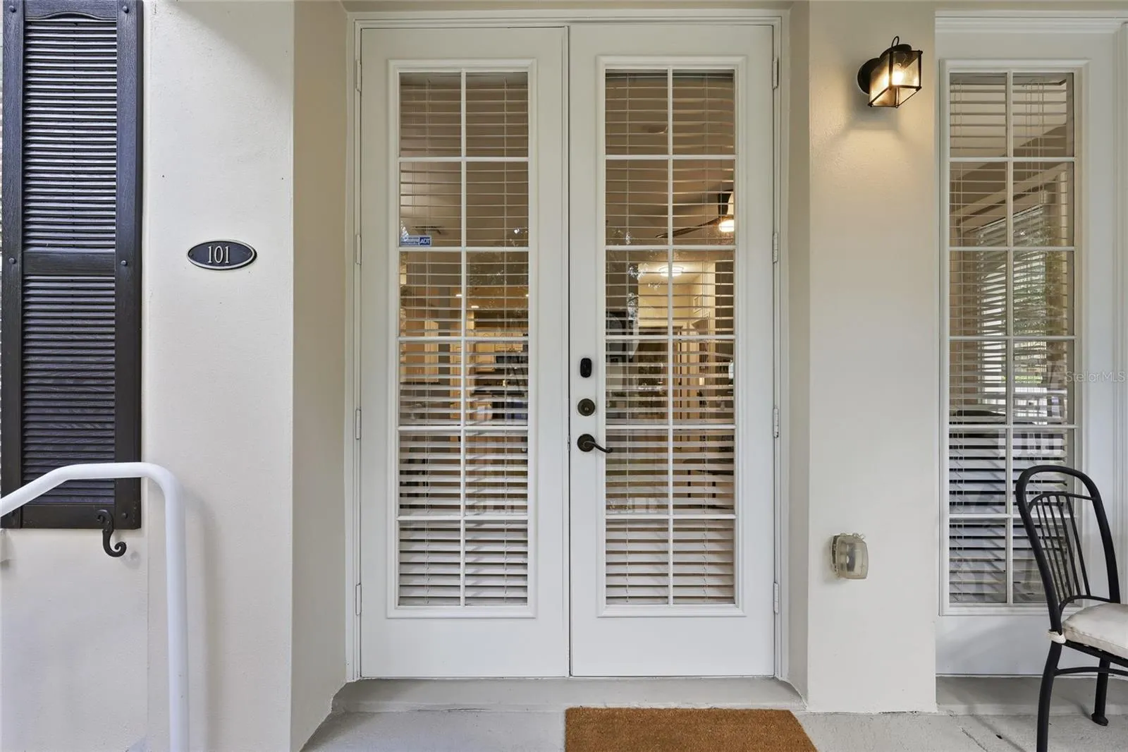 Private ground-floor entrance offers the convenience of direct walk-up access.