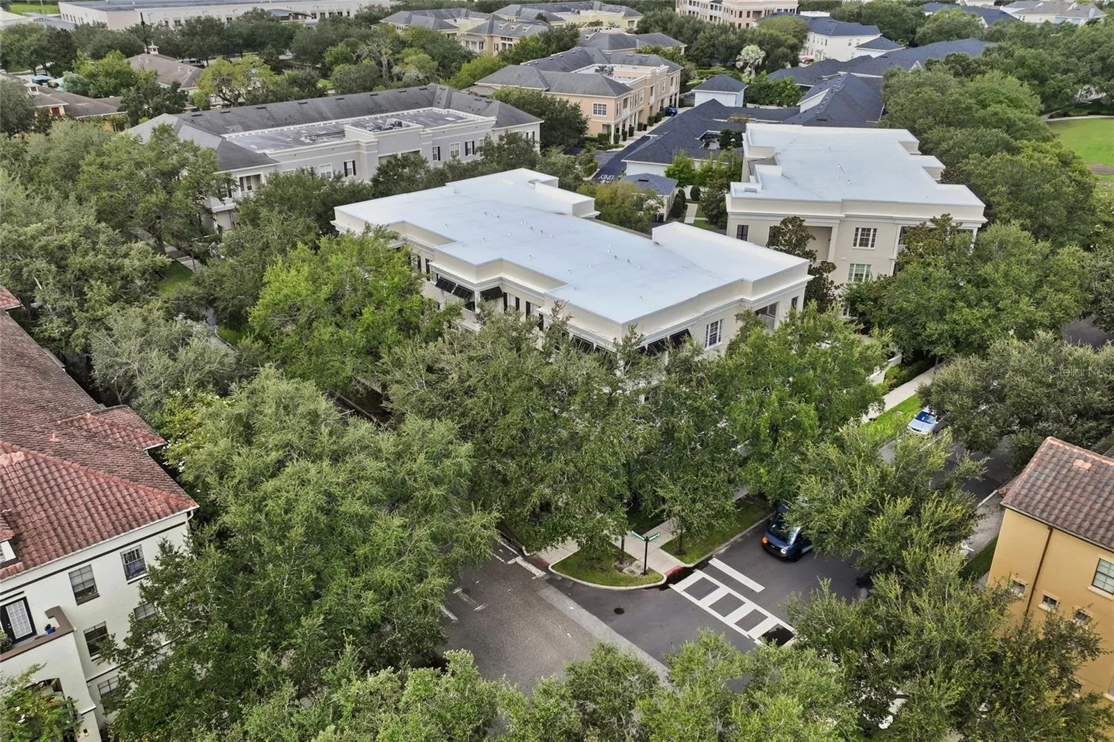 Aerial perspective of the residence