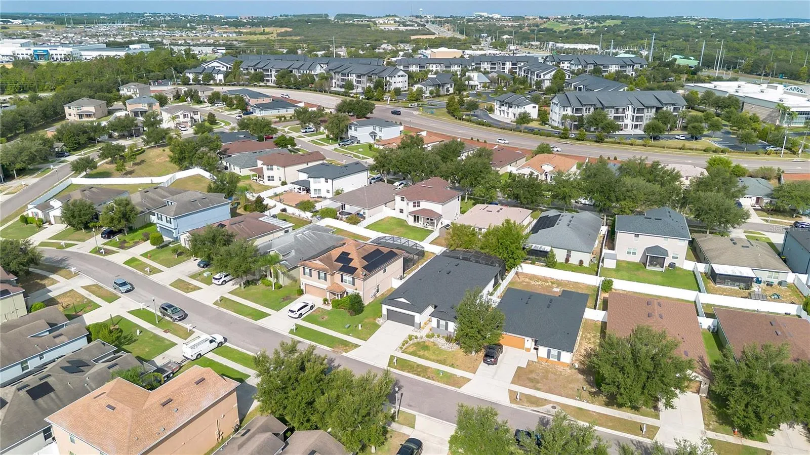 Aerial View of Neighborhood