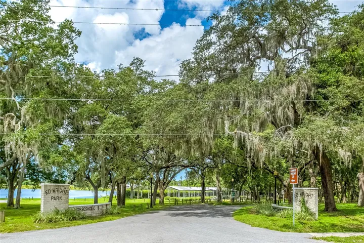 Ed Wright Park, just across the street.