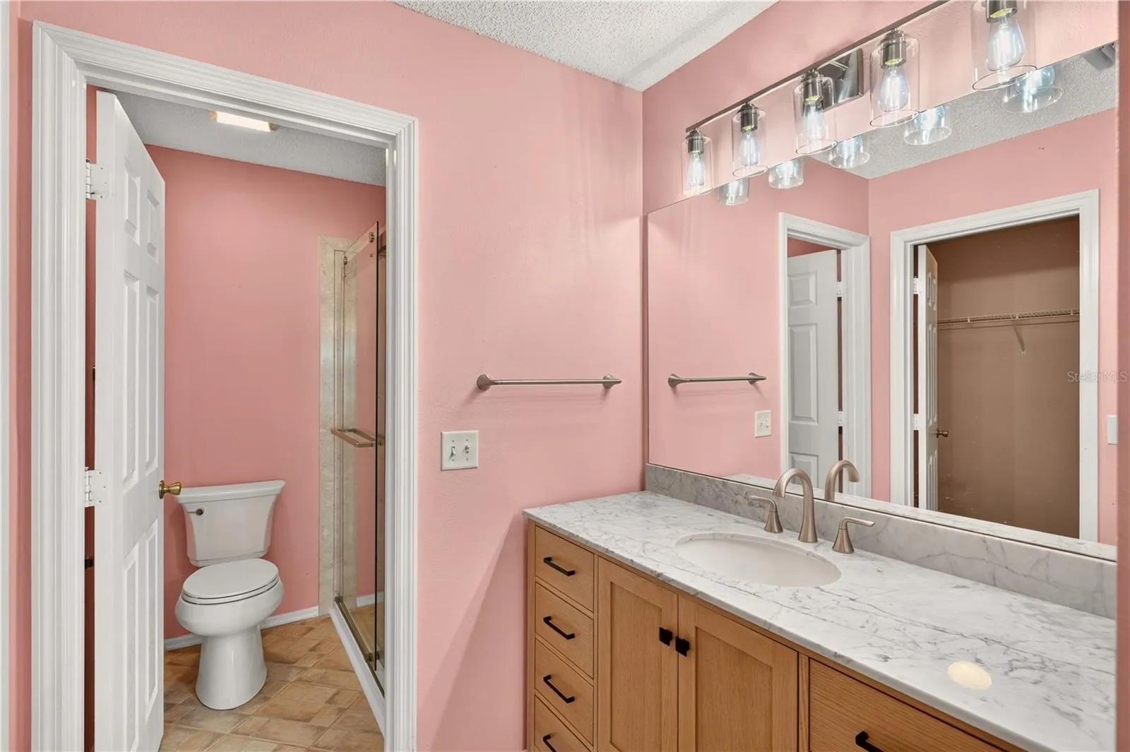 Another view of the primary bathroom.