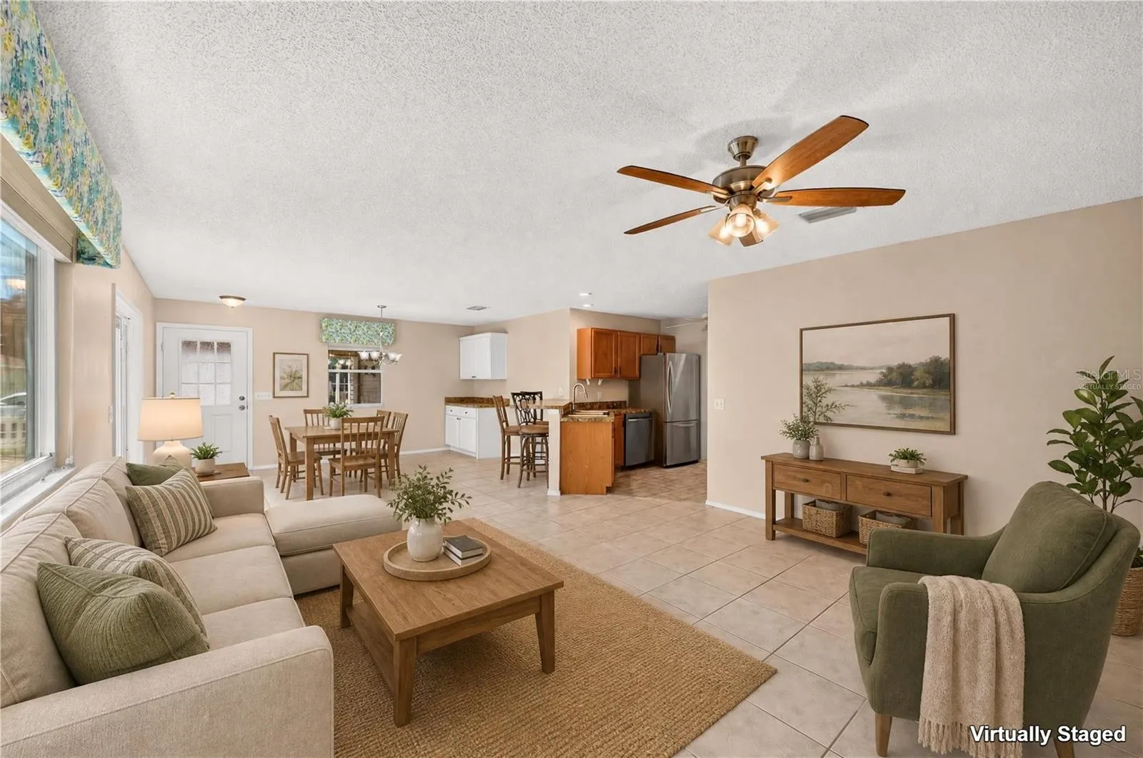 VIRTUALLY STAGED... Look how cozy your villa will look with your furniture.