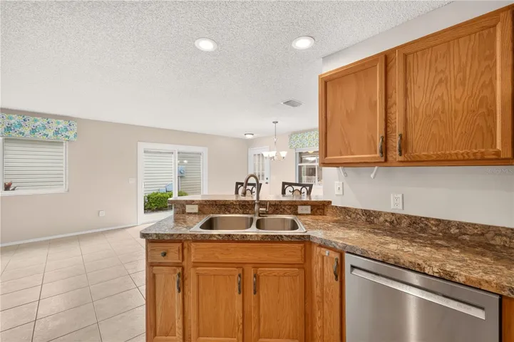 The updated high definition counters add a touch of class to the kitchen.