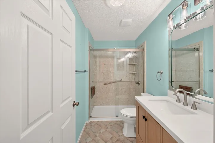 You will LOVE the incredibly updated guest bathroom.