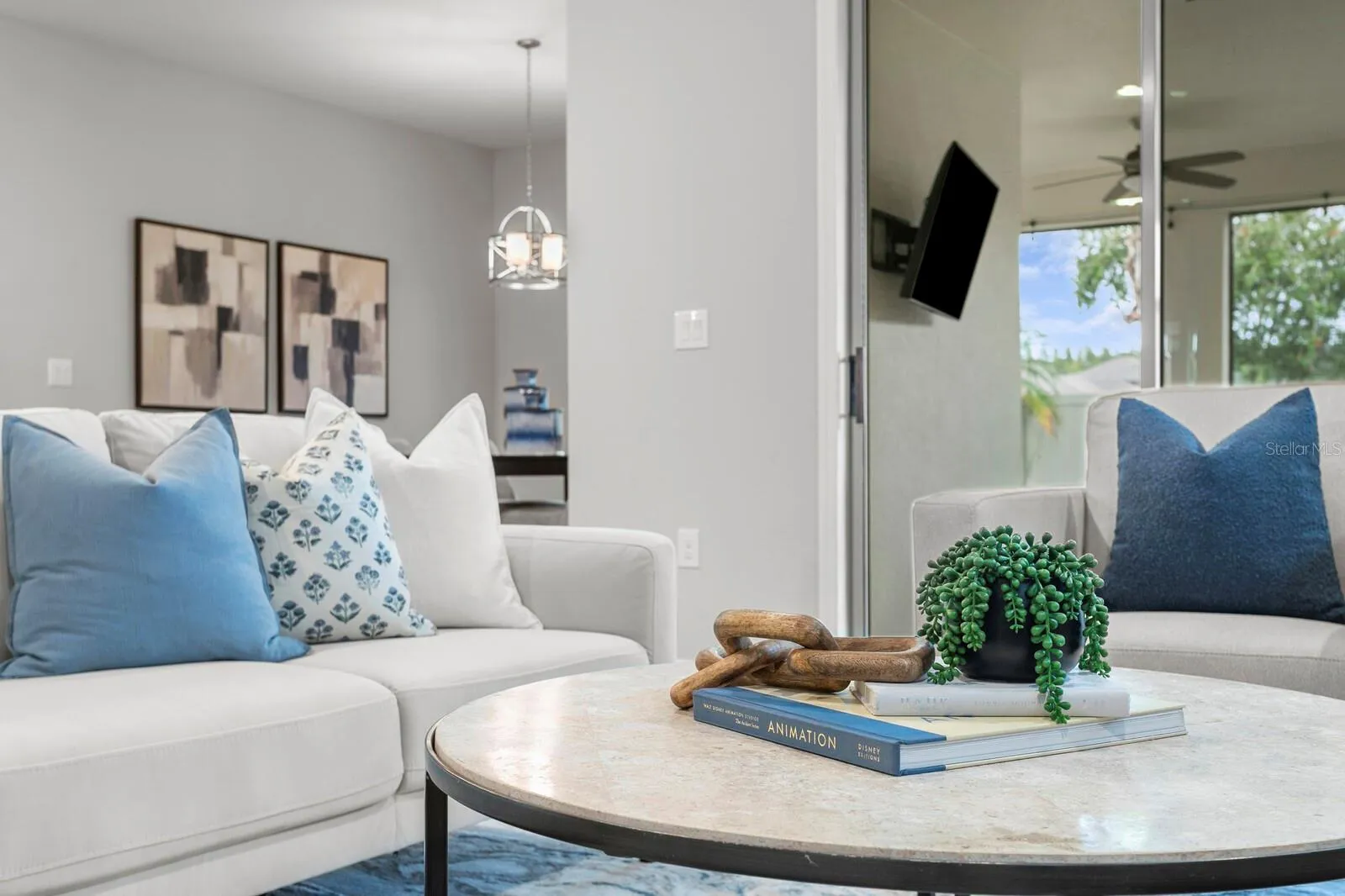 Very tranquil colors throughout the home
