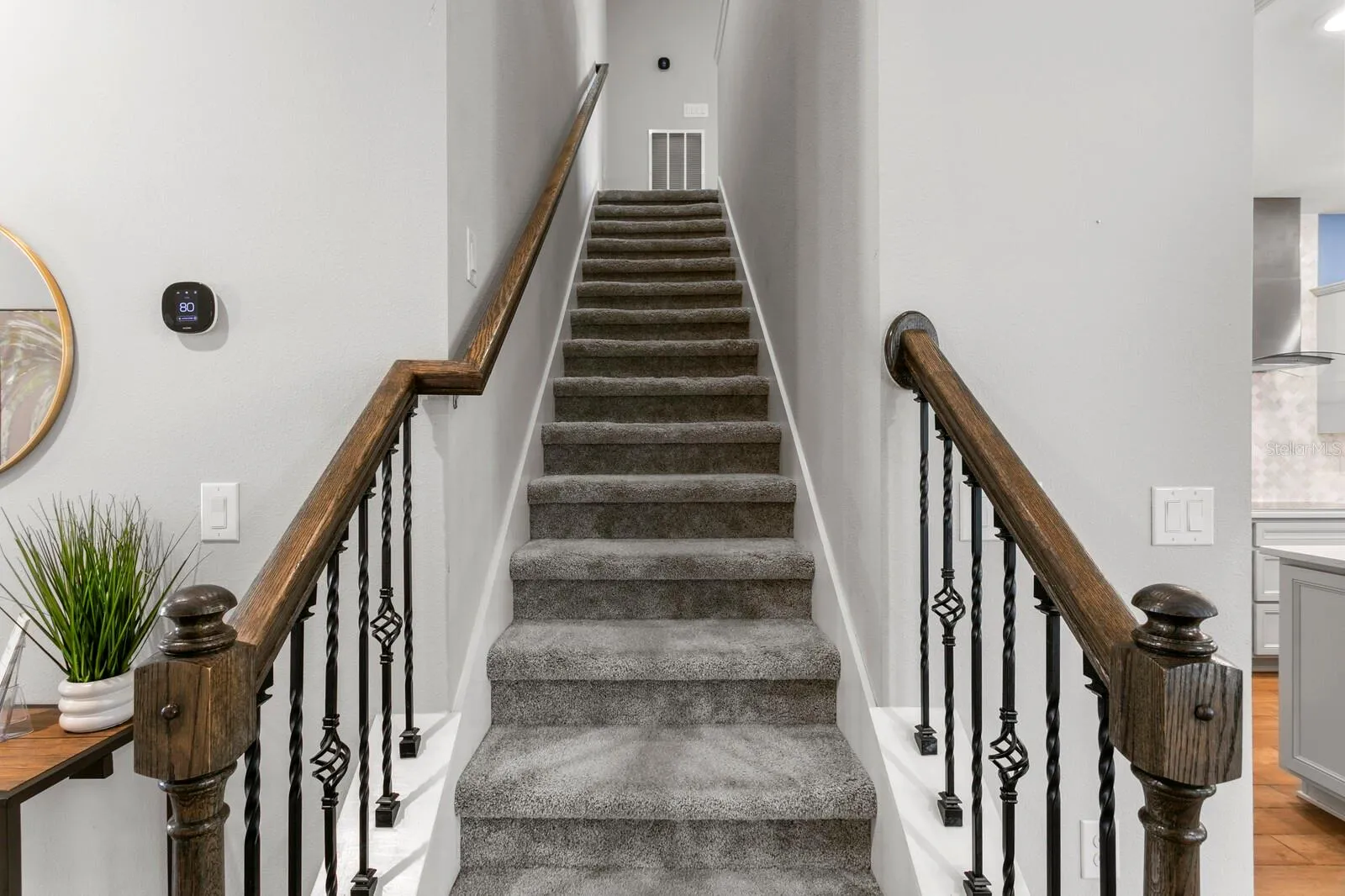 Upgraded stairway leads to 2nd floor bonus room
