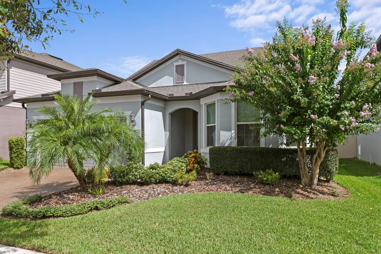 Mature professional landscaping