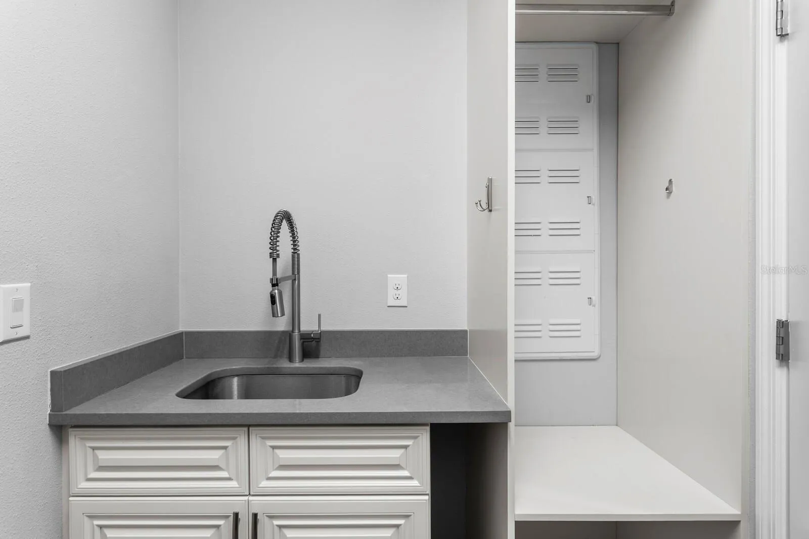 Utility sink in laundry room