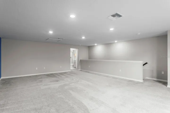 Home theater, large playroom, great overall flex space