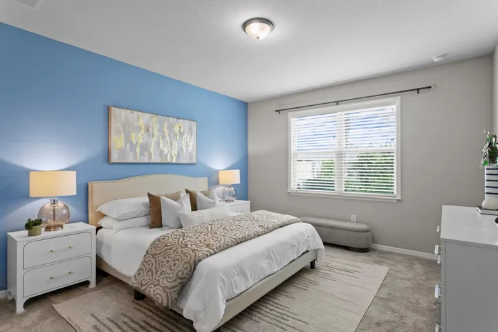 Primary suite at the back left corner of the home for maximum privacy