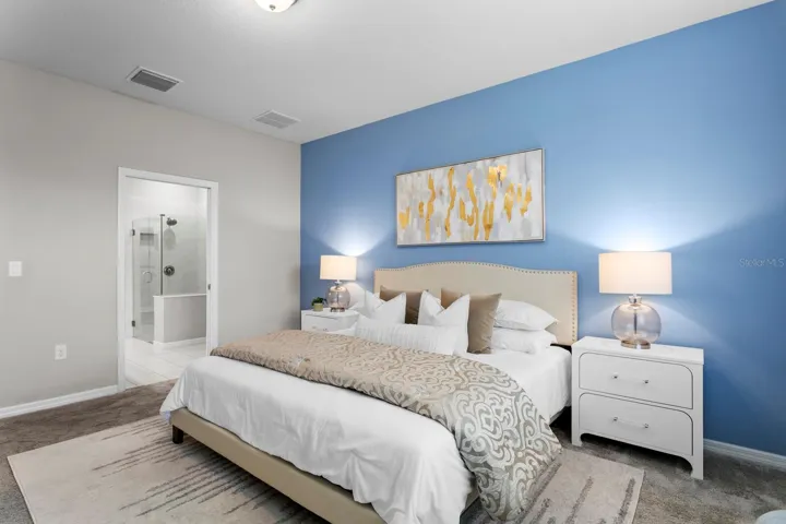 Spacious primary suite