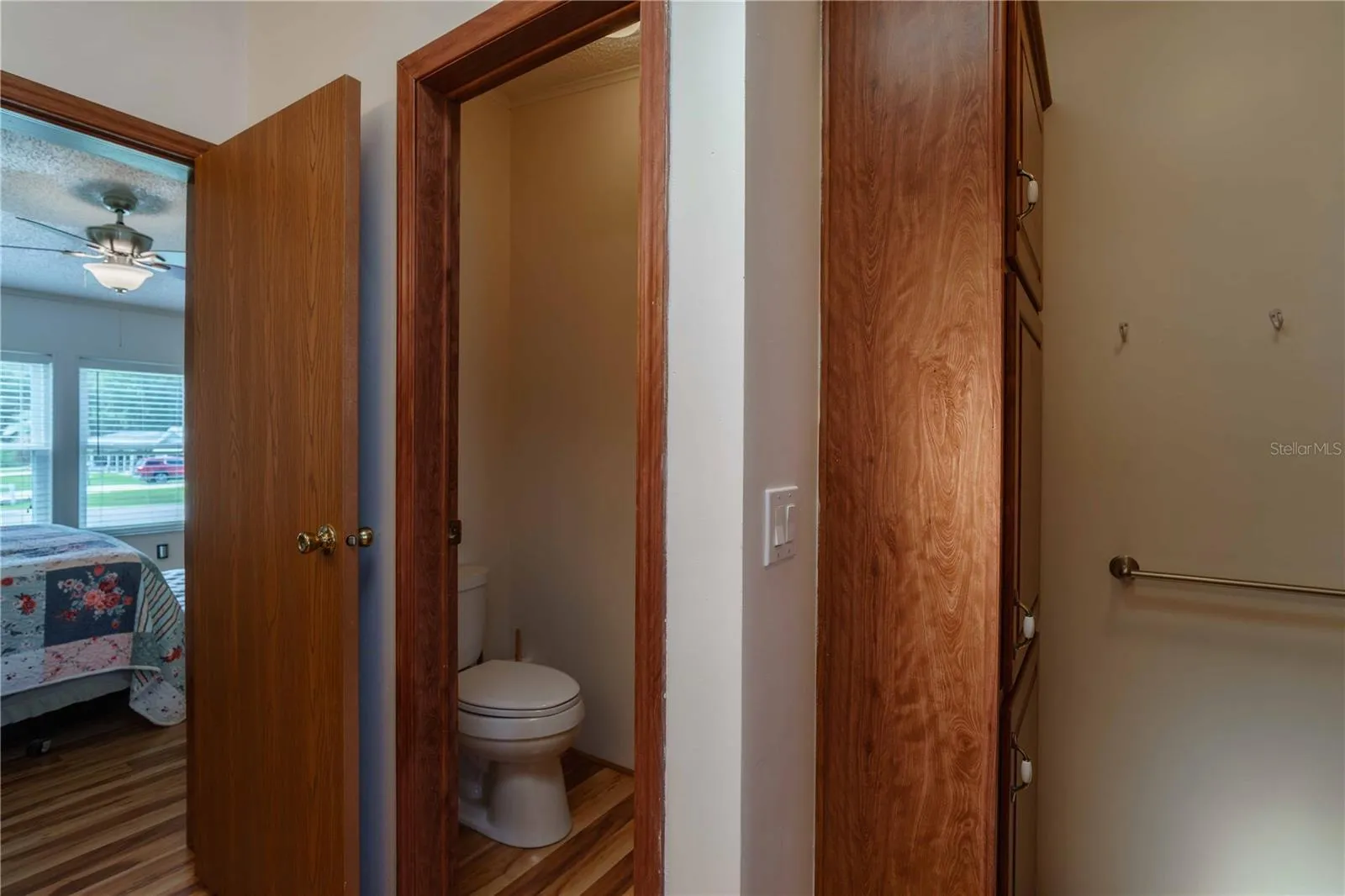 Private toilet closet in primary bath