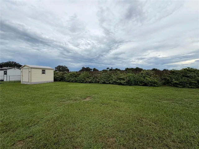 Large private backyard