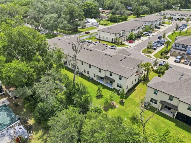 Overhead view of the building