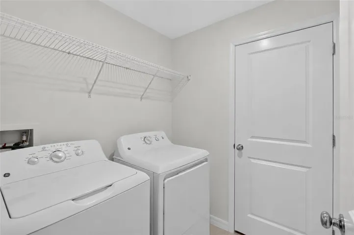 Upstairs laundry room