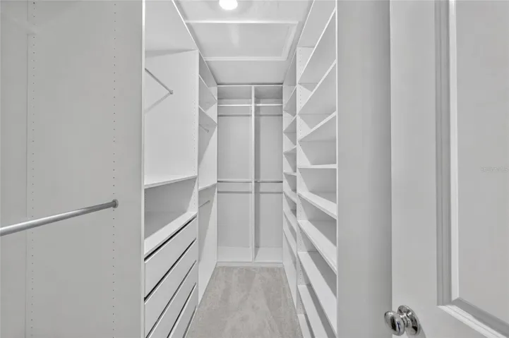 Customized walk-in closet