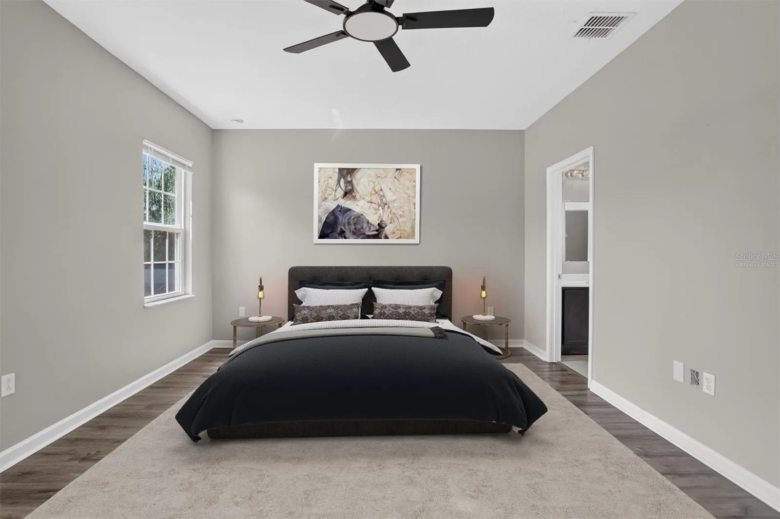 Primary Suite - Bedroom (upstairs) (Virtually Staged)