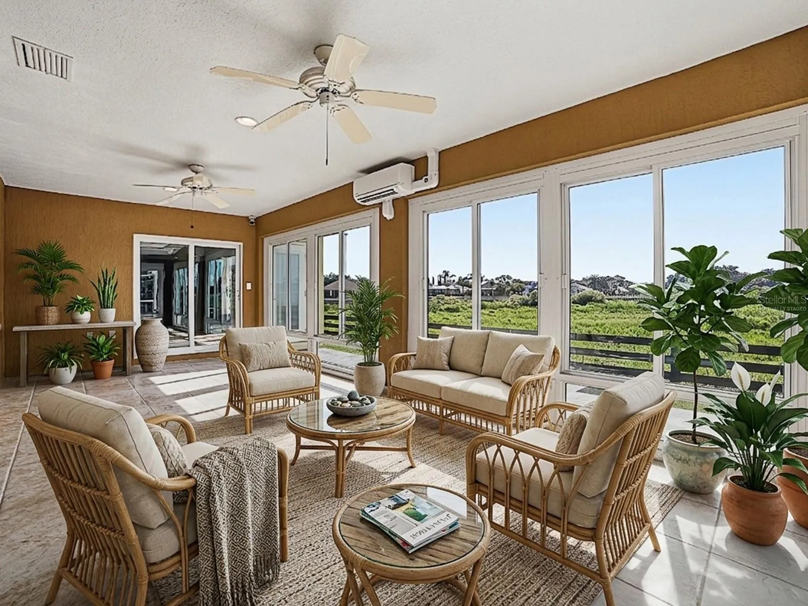 Virtually Staged Florida Room