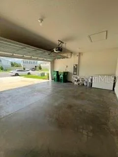 Nice Roomy 2 Car Garage.