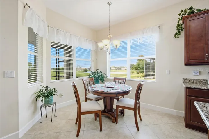 Eating area in kitchen