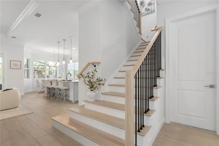 Wood and iron staircase