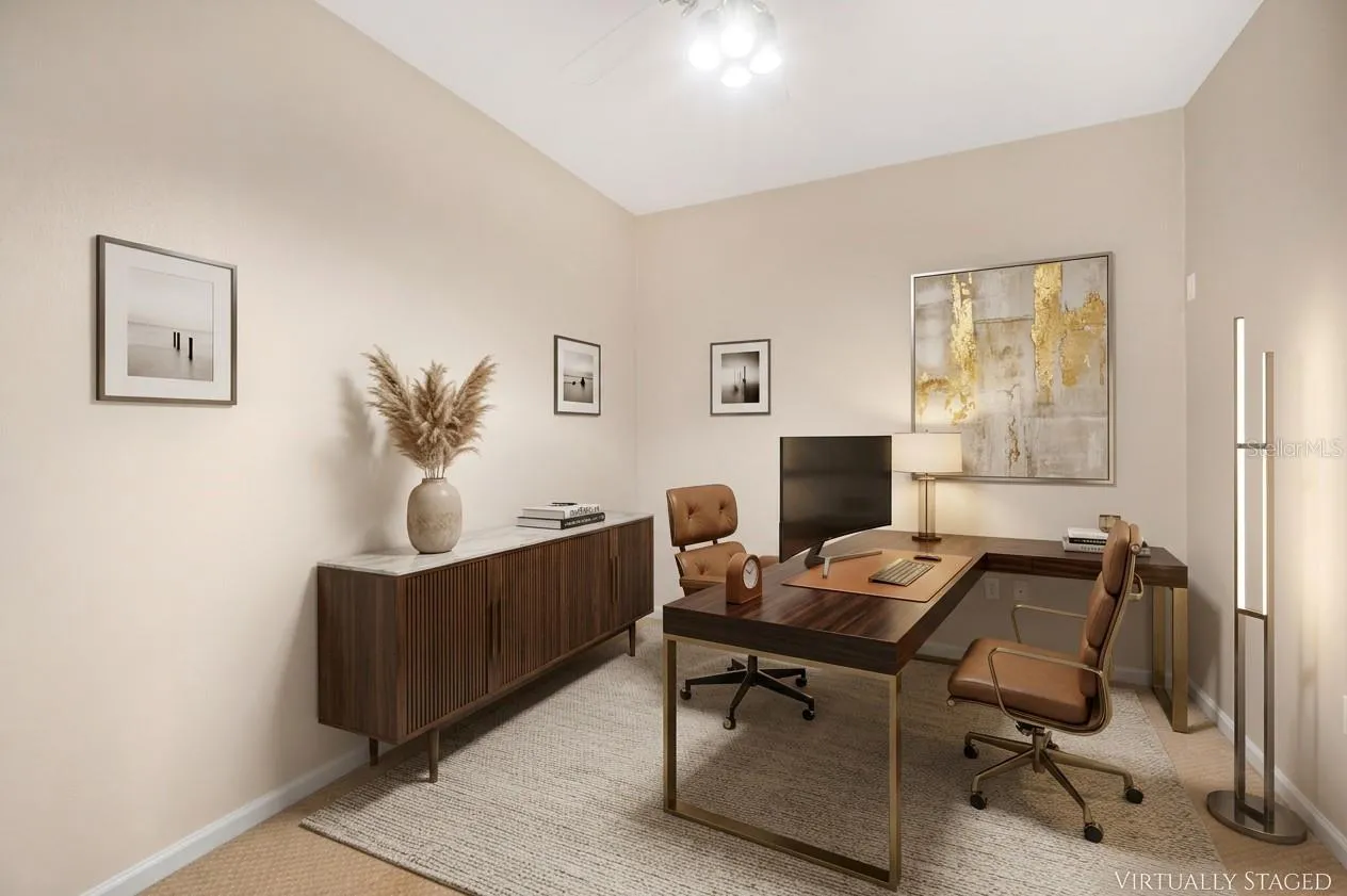 Virtual Staging Home Office/bonus room