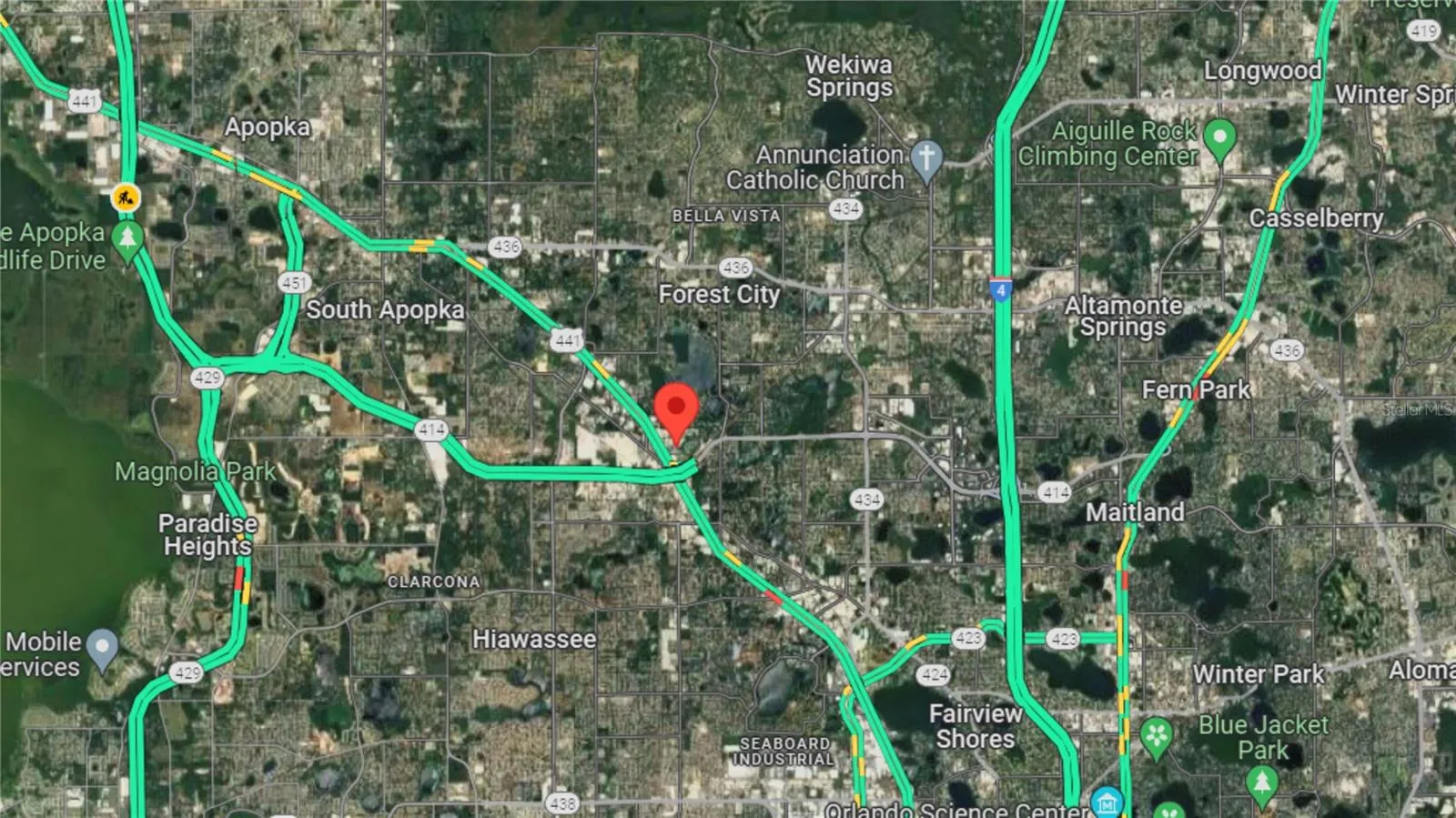 Access to highways I-4, 414, 408, 429, and Turnpike