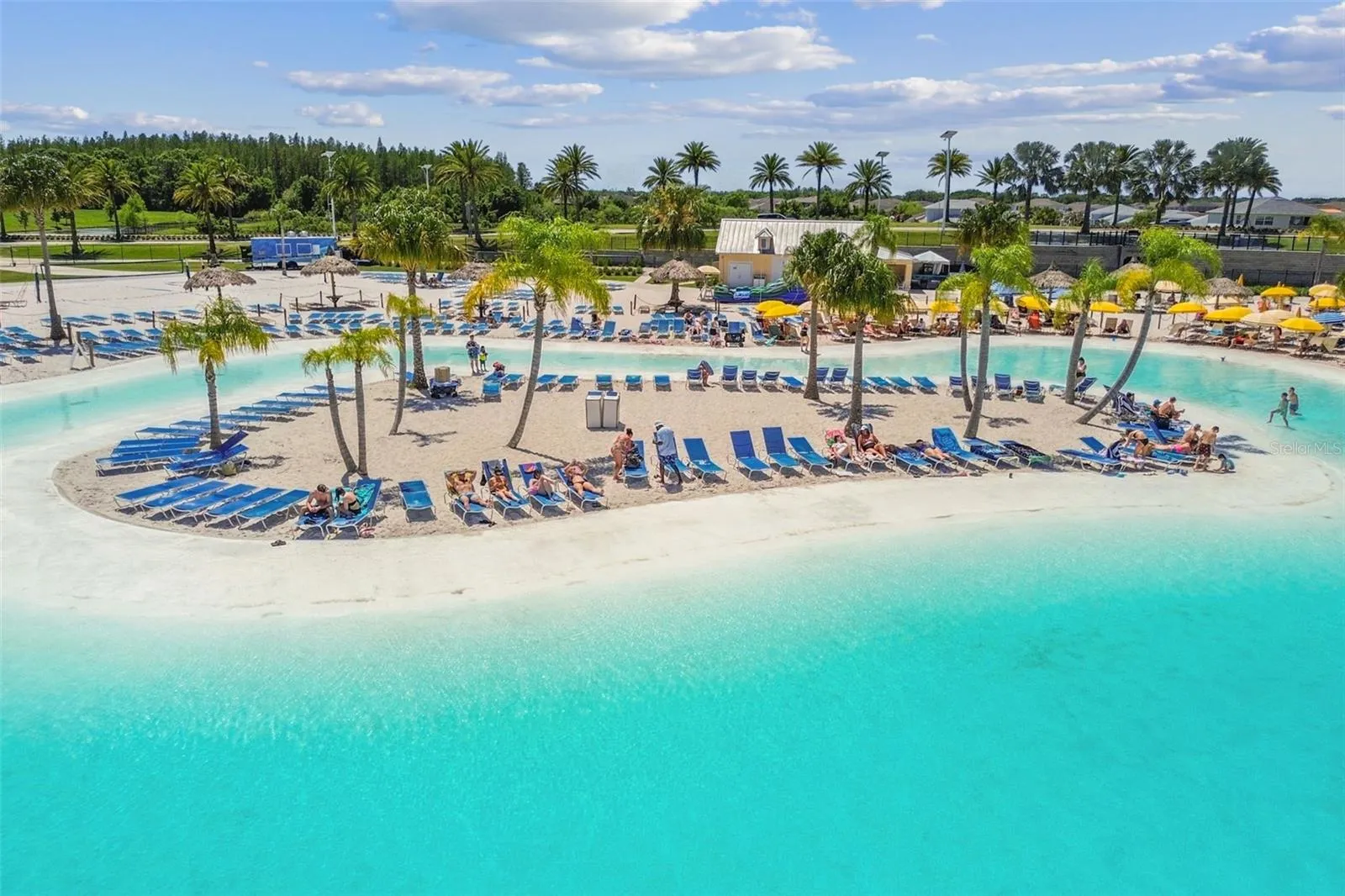 Sun, sand, and 7.5 acres of crystal-clear lagoon