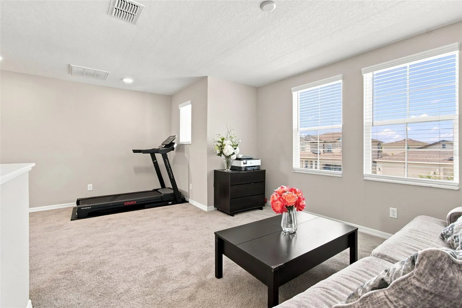 Family room at the top of the stairs.